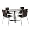 National Public Seating Cafe/Bistro Chair, Espresso Seat, Espresso Back, 21 1/2 in W 23 1/4 in L 33 7/8 in H, Armless BCC21 - alternate 8